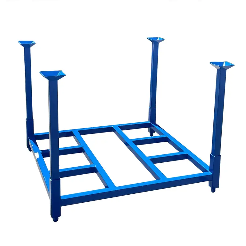 Heavy-Duty Stackable Pallet Racks - 52” X 52” X 42” | Powder-Coated Steel 1