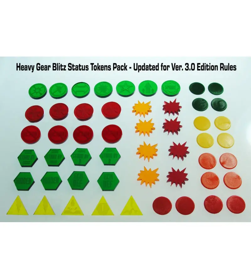 Heavy Gear Blitz! Status Token Pack (3Rd Ed) 1