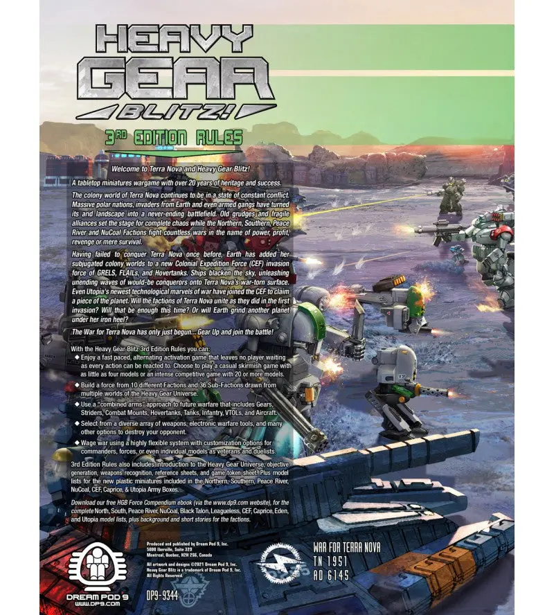 Heavy Gear Blitz! Tabletop Wargaming - 3Rd Edition Rules- On Sale!!! 2