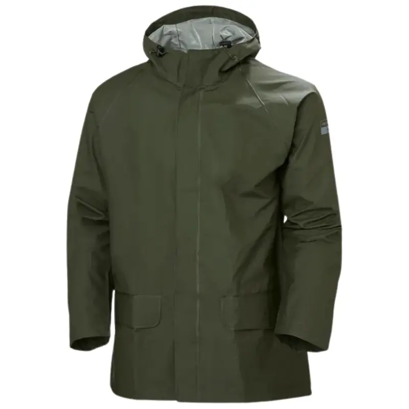 Helly Hansen Men's Mandal Waterproof Work Rain Jacket 70129 - Green 2
