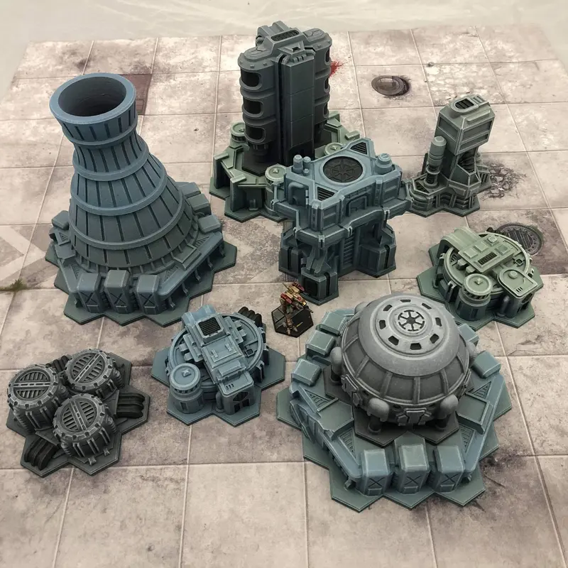 Hex City: Industrial Max Set (With Hex Base) 2