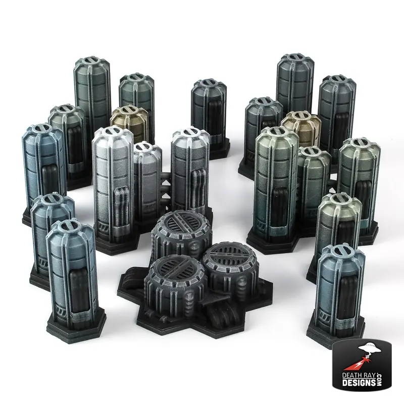 Hex City: Industrial Tank Farm (Hex Base) 1