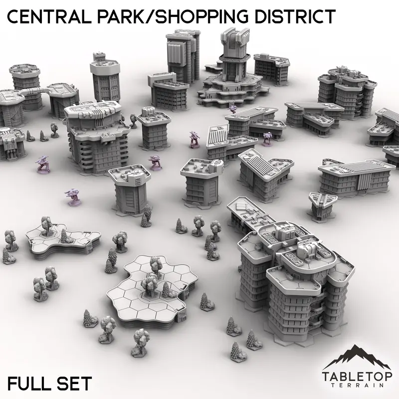 Hextech Central Park/Shopping District - City Map Pack 1