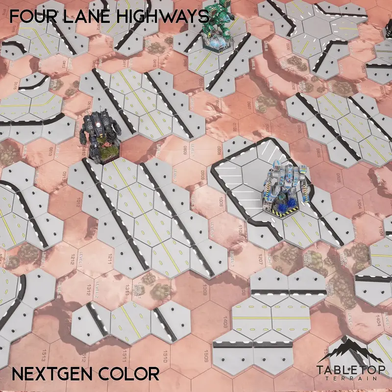 Hextech Four Lane Highways Bundle 1