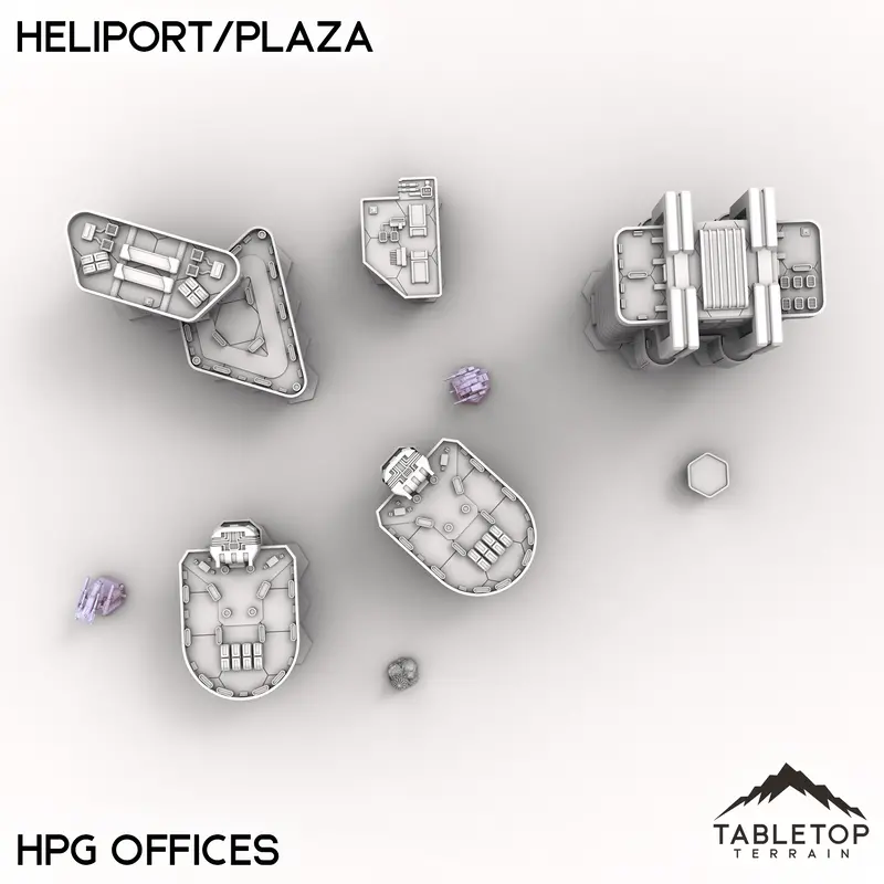 Hextech Heliport/Plaza - City Map Pack 2