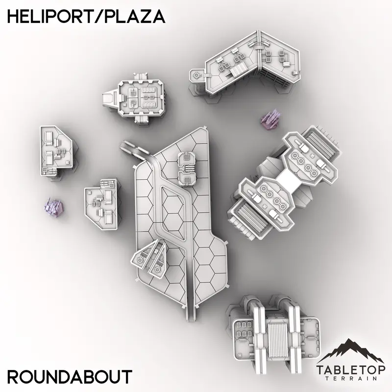Hextech Heliport/Plaza - City Map Pack 4