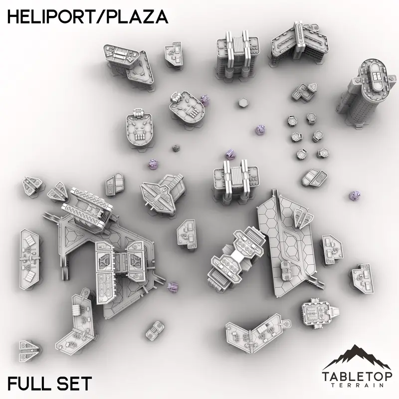 Hextech Heliport/Plaza - City Map Pack 5