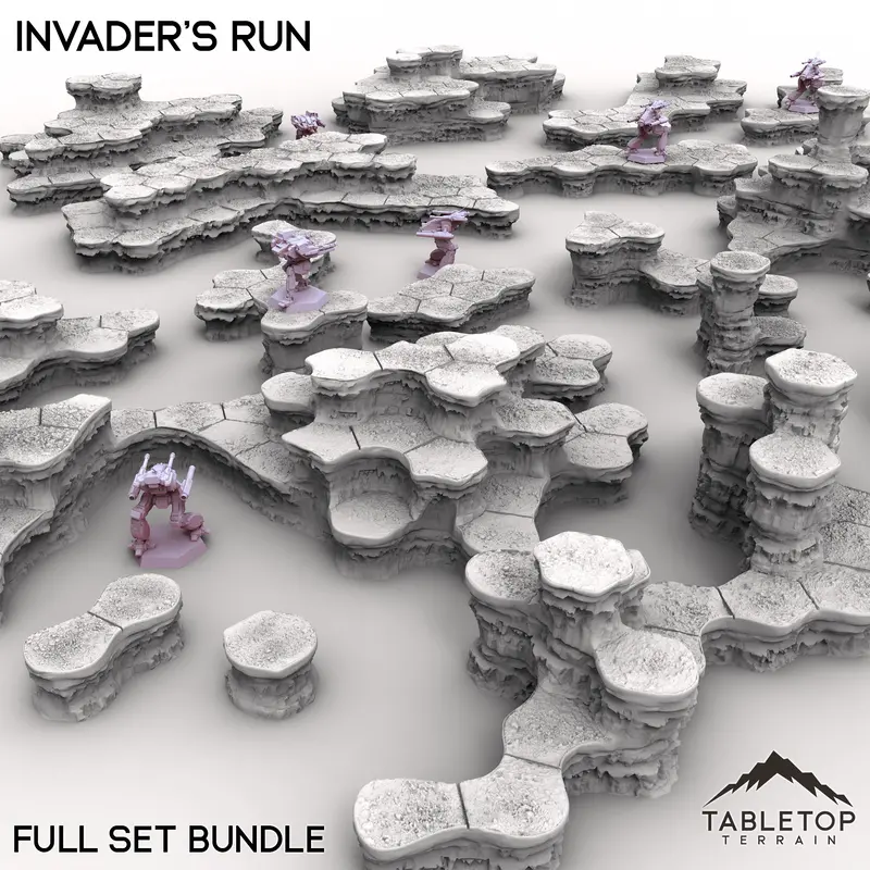 Hextech Invader's Run Map Hill Sets - 6Mm 1