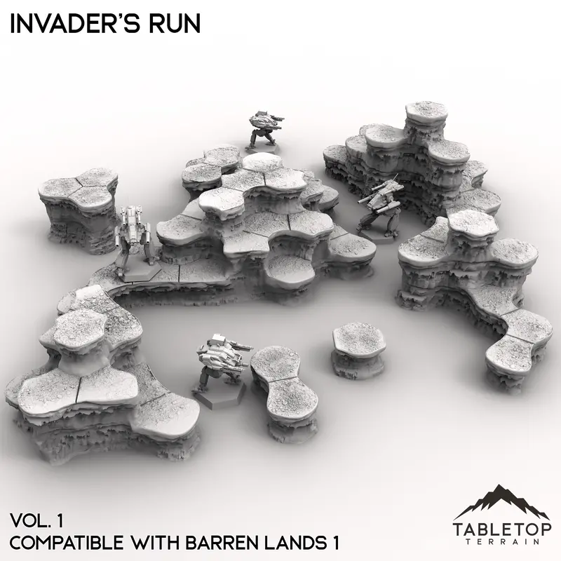 Hextech Invader's Run Map Hill Sets - 6Mm 3