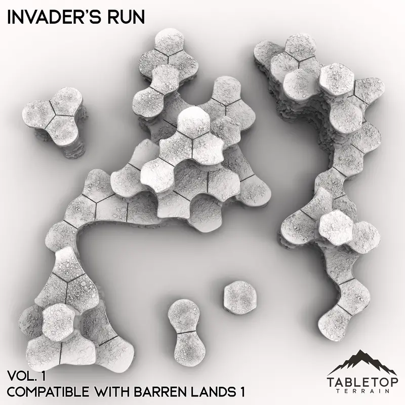 Hextech Invader's Run Map Hill Sets - 6Mm 4