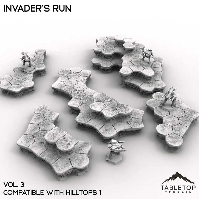 Hextech Invader's Run Map Hill Sets - 6Mm 4