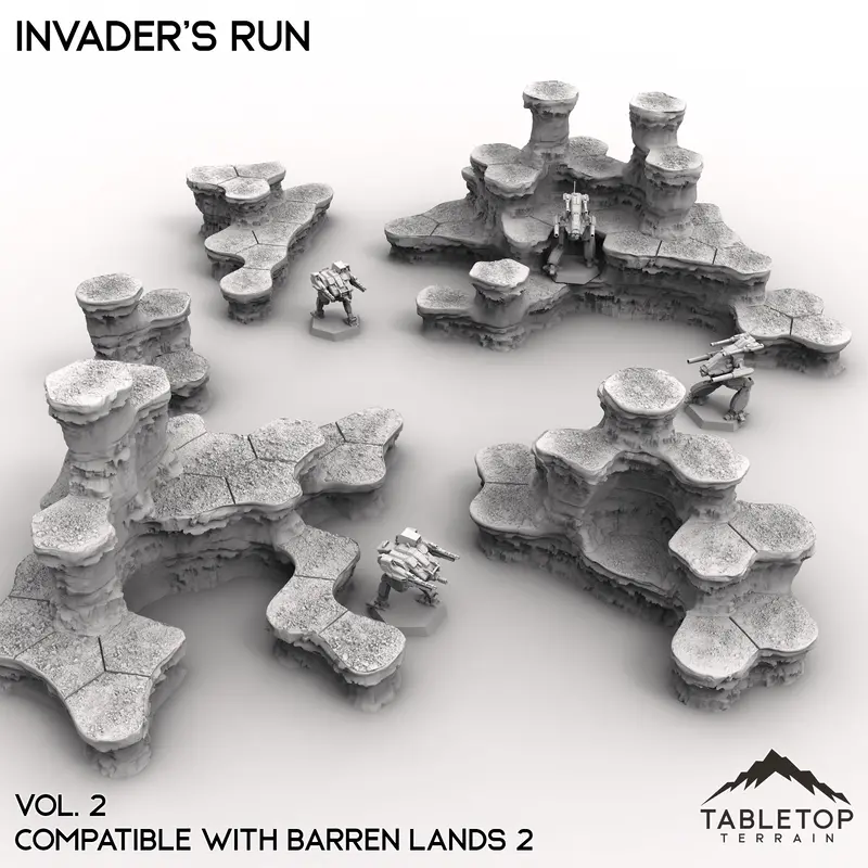 Hextech Invader's Run Map Hill Sets - 6Mm 5