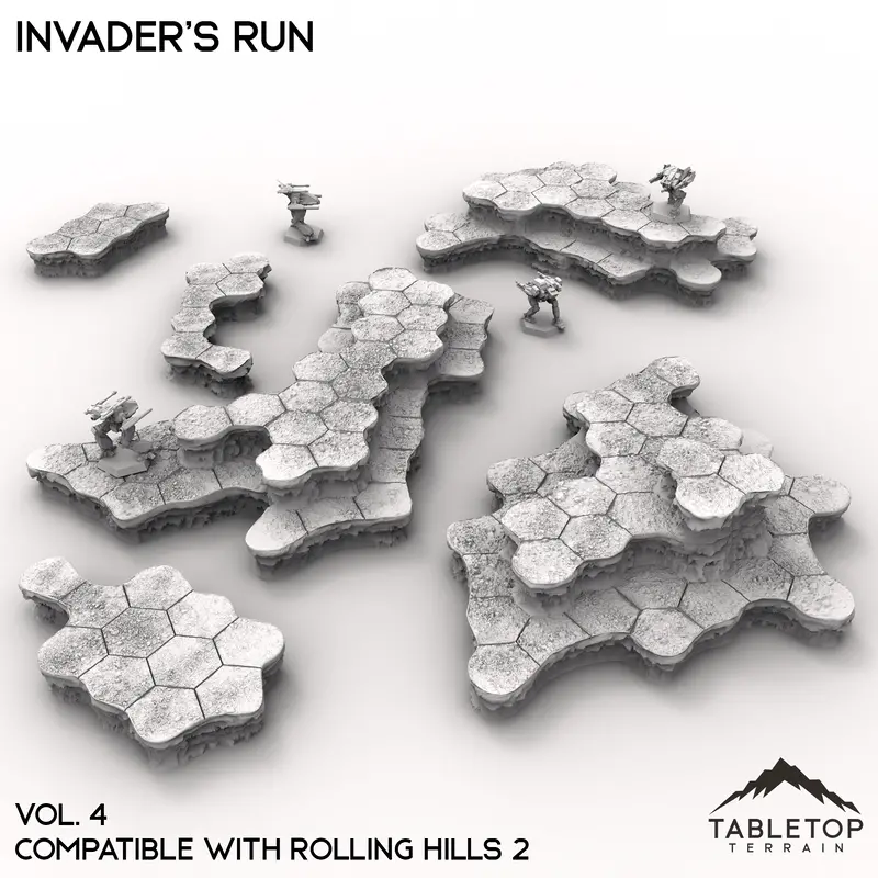 Hextech Invader's Run Map Hill Sets - 6Mm 5