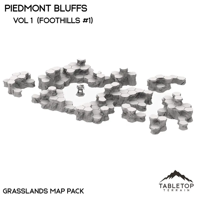 Hextech Piedmont Bluffs Map Hill Set - 6Mm 1