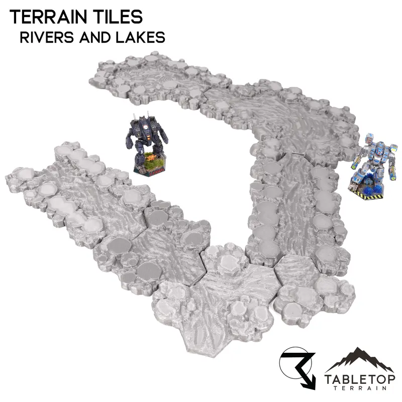 Hextech Rivers And Lakes Terrain Tiles - 6Mm 1