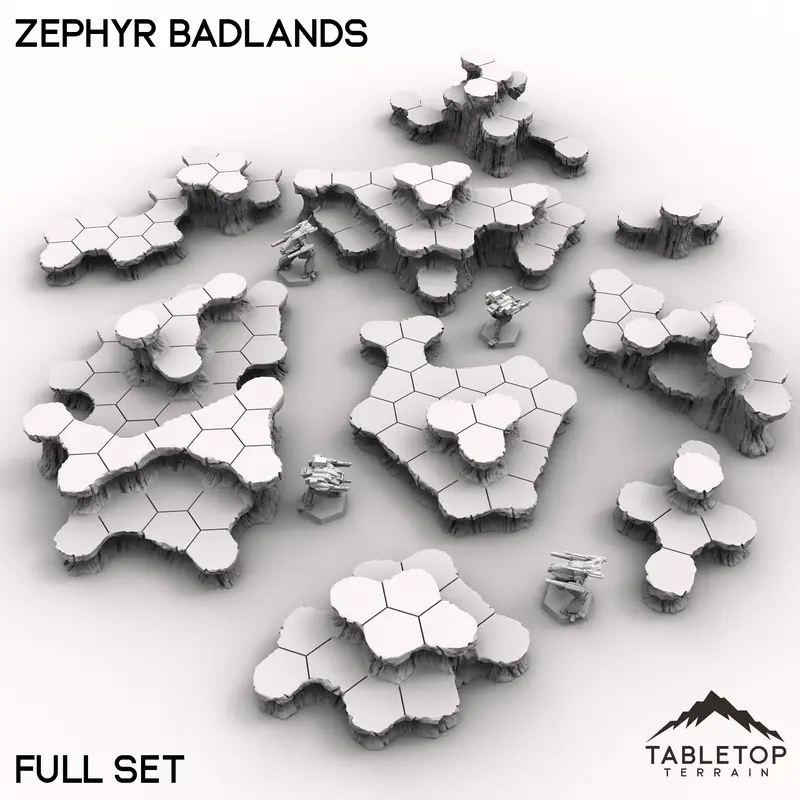 Hextech Zephyr Badlands Map Hill Sets - 6Mm 1