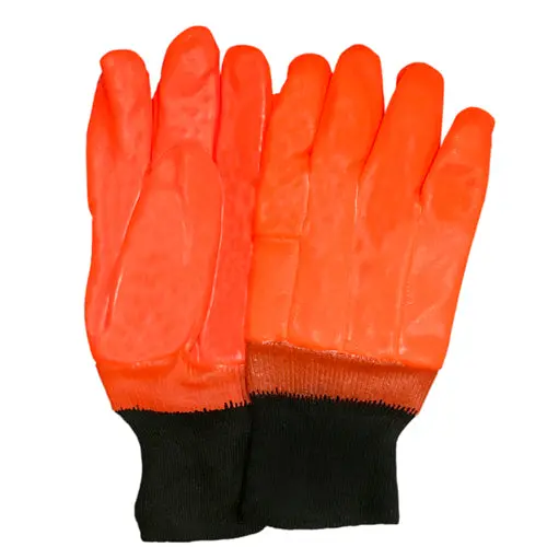 Hi-Viz Orange Insulated Pvc With Knit Wrist 1