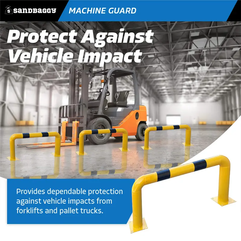 High Profile Machine Safety Guard (24" H X 48" L) - Fixed Barrier 3
