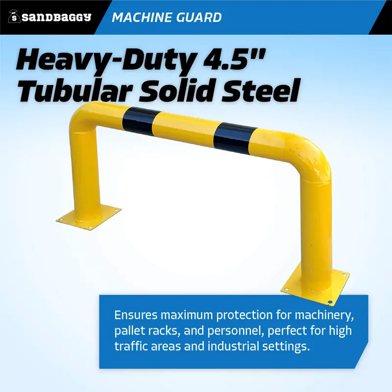 High Profile Machine Safety Guard (24" H X 48" L) - Fixed Barrier 4
