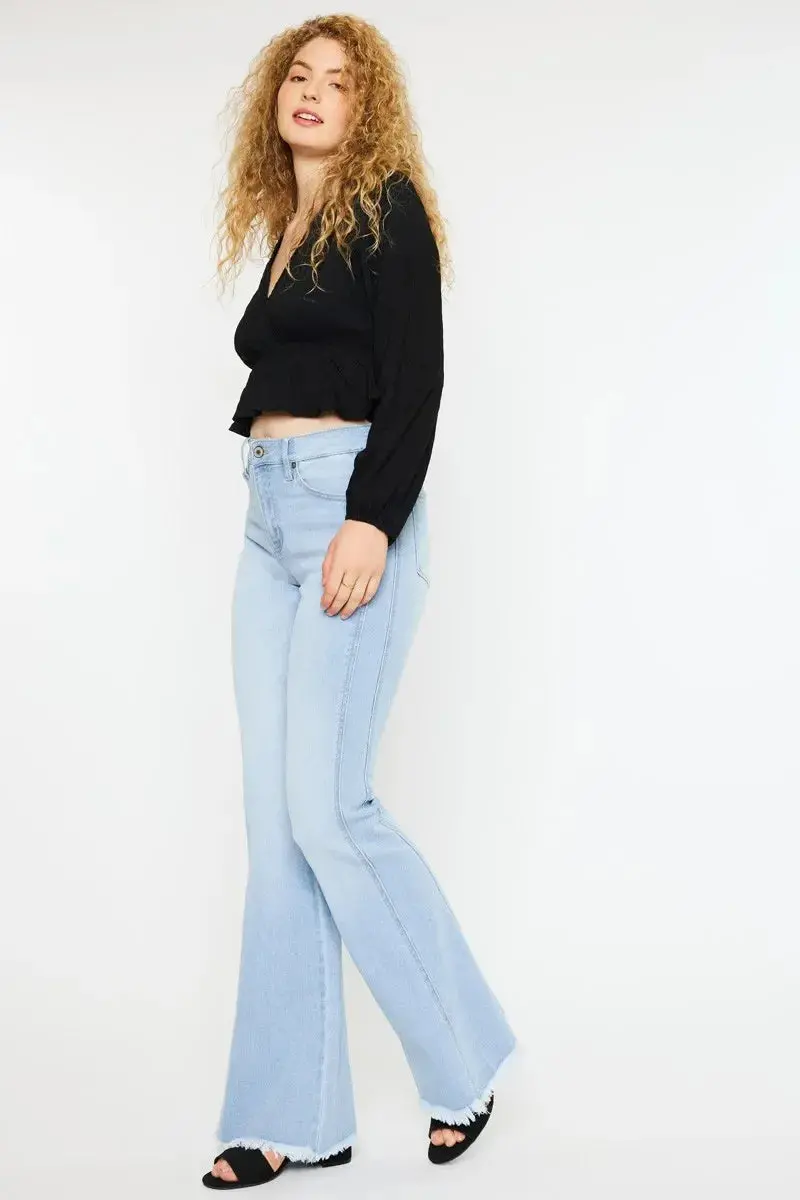 High Rise Curvy Flare Jeans 3