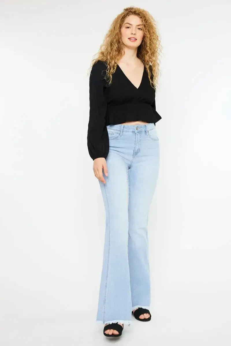 High Rise Curvy Flare Jeans 5