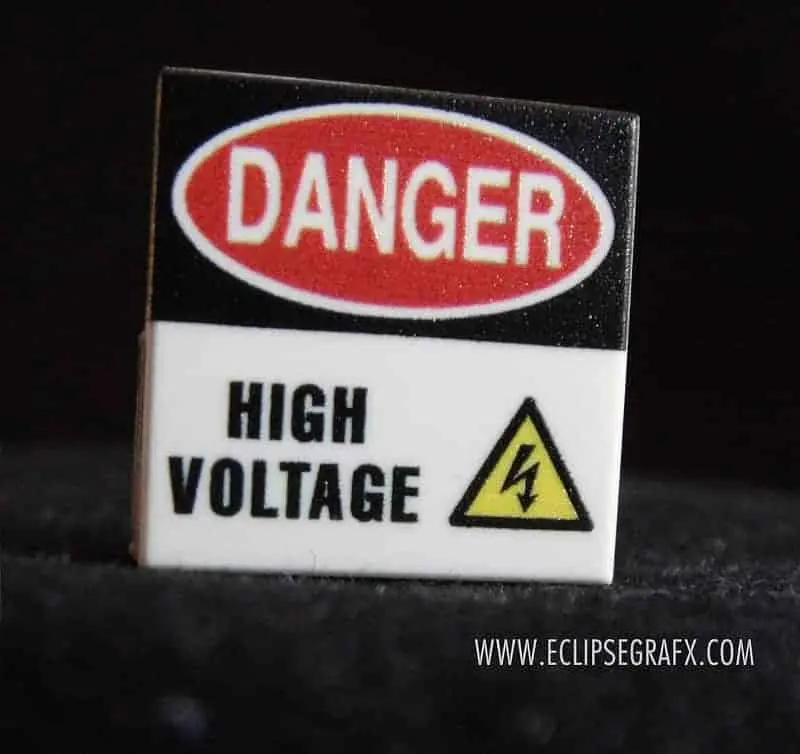 High Voltage Sign - 2X2 Tile 1