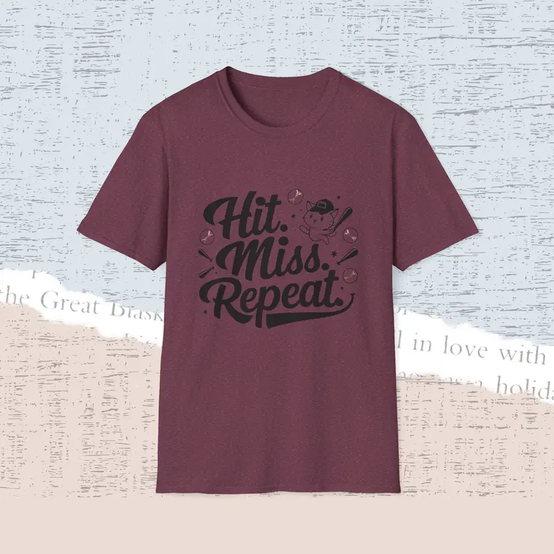 Hit Miss Repeat Cotton Men Tee 15