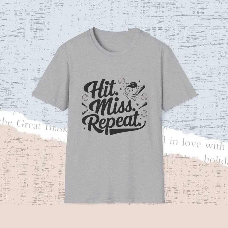 Hit Miss Repeat Cotton Men Tee 15