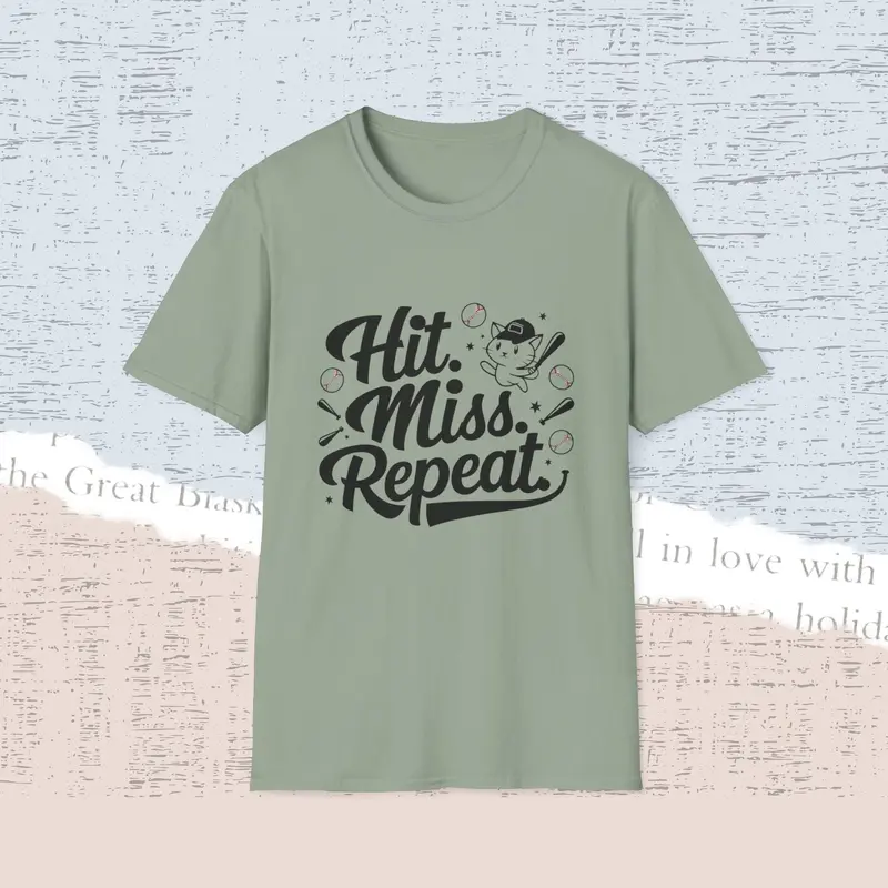 Hit Miss Repeat Cotton Men Tee 17