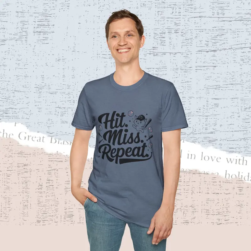 Hit Miss Repeat Cotton Men Tee 18