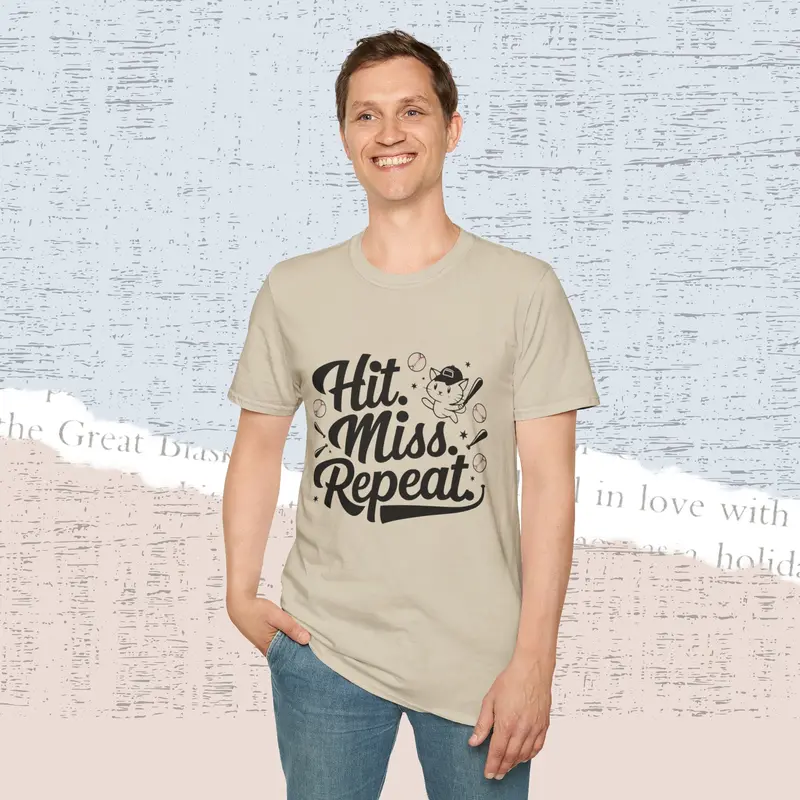 Hit Miss Repeat Cotton Men Tee 19