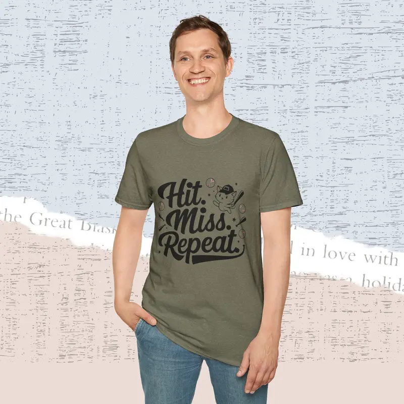 Hit Miss Repeat Cotton Men Tee 20
