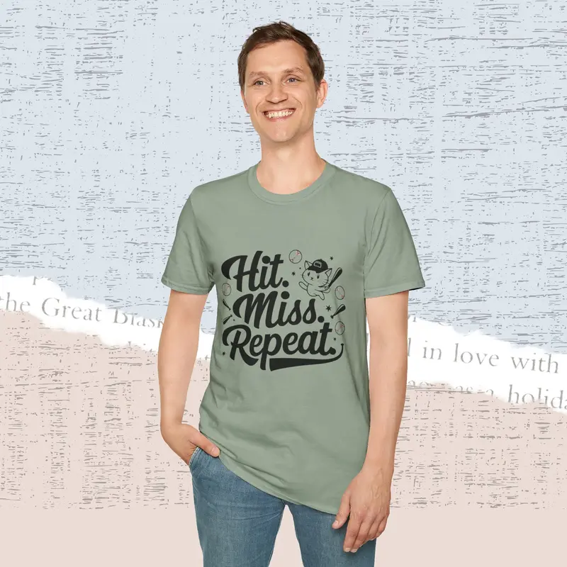 Hit Miss Repeat Cotton Men Tee 21