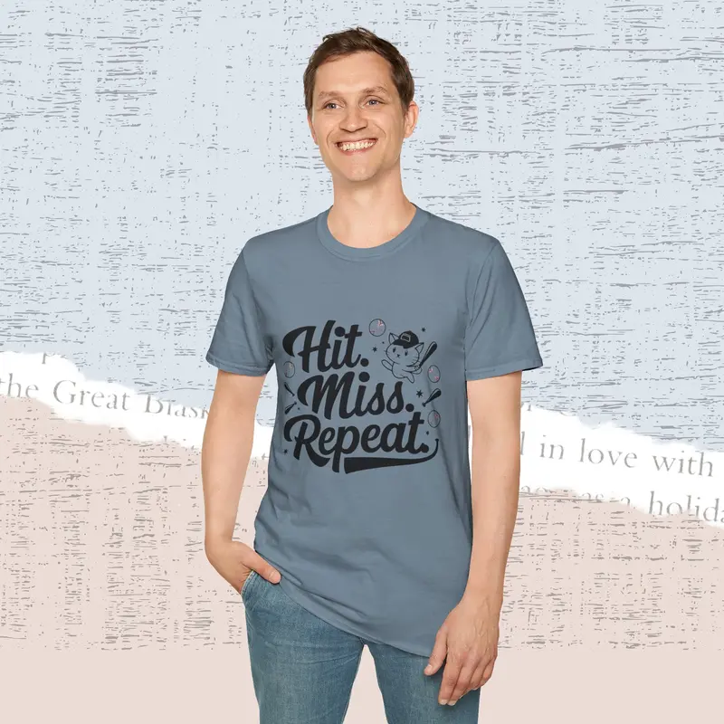 Hit Miss Repeat Cotton Men Tee 25