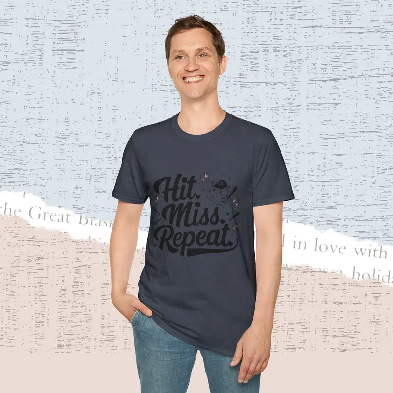 Hit Miss Repeat Cotton Men Tee 26