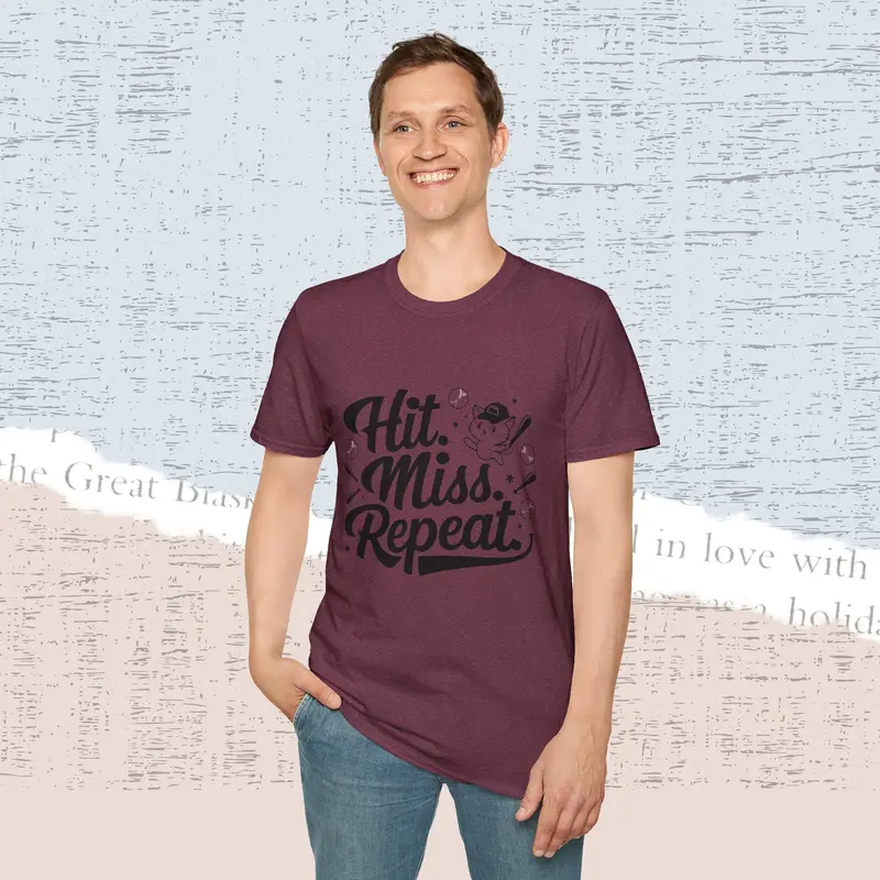 Hit Miss Repeat Cotton Men Tee 28
