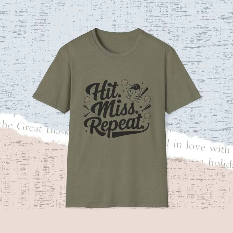 Hit Miss Repeat Cotton Men Tee 9