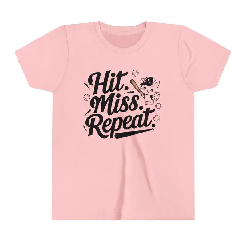 Hit Miss Repeat Youth Heavy Cotton T-Shirt 10
