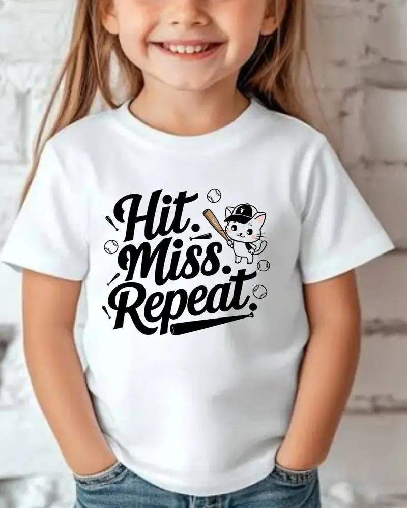 Hit Miss Repeat Youth Heavy Cotton T-Shirt 2