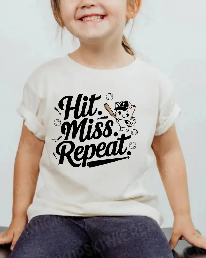 Hit Miss Repeat Youth Heavy Cotton T-Shirt 3