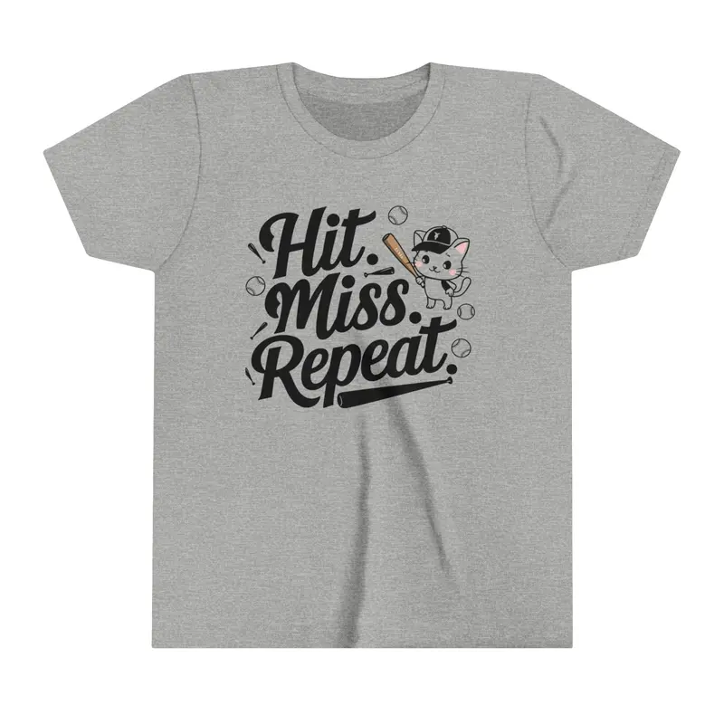Hit Miss Repeat Youth Heavy Cotton T-Shirt 8