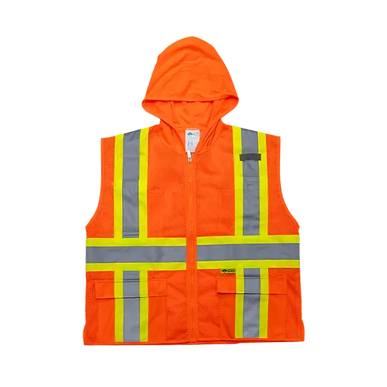 Hm7038c-2 - Hooded Mesh Vest 1