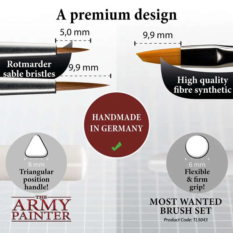 Hobby Starter: Wargamers Most Wanted Brush Set 2