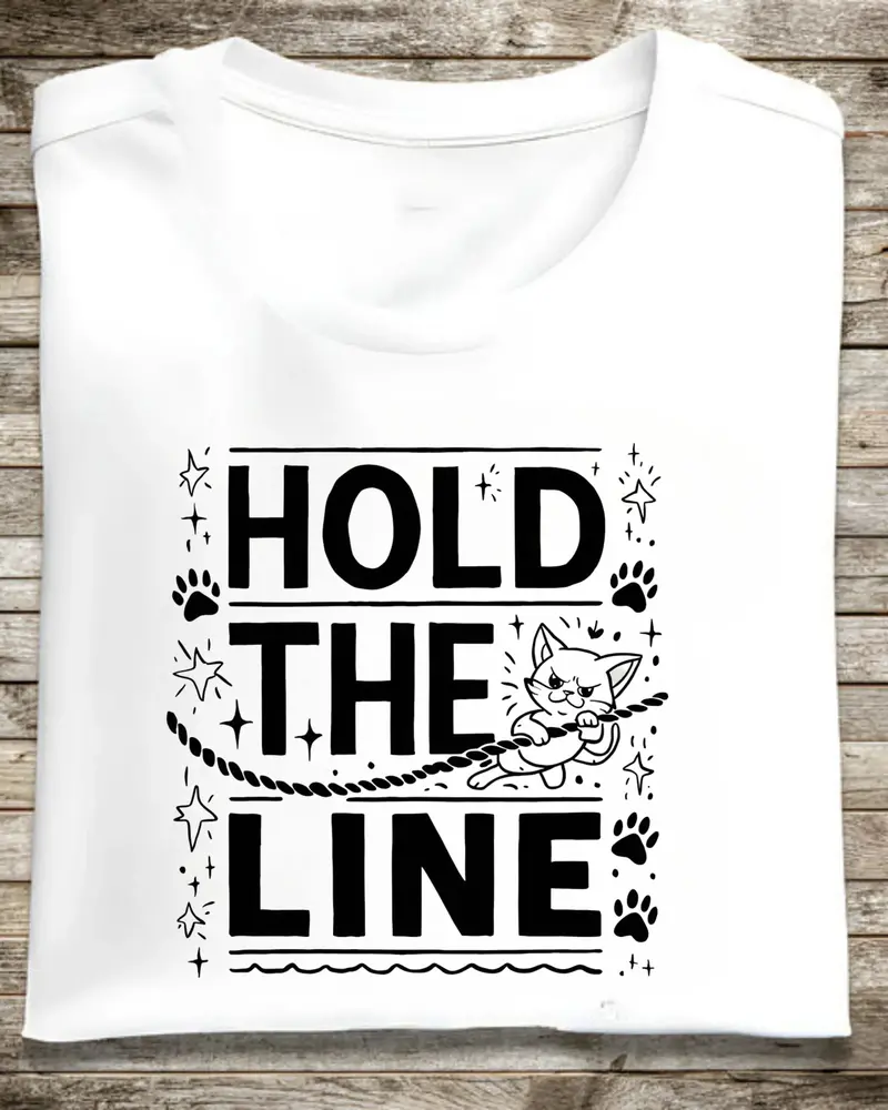 Hold The Line Cotton Tshirt 1