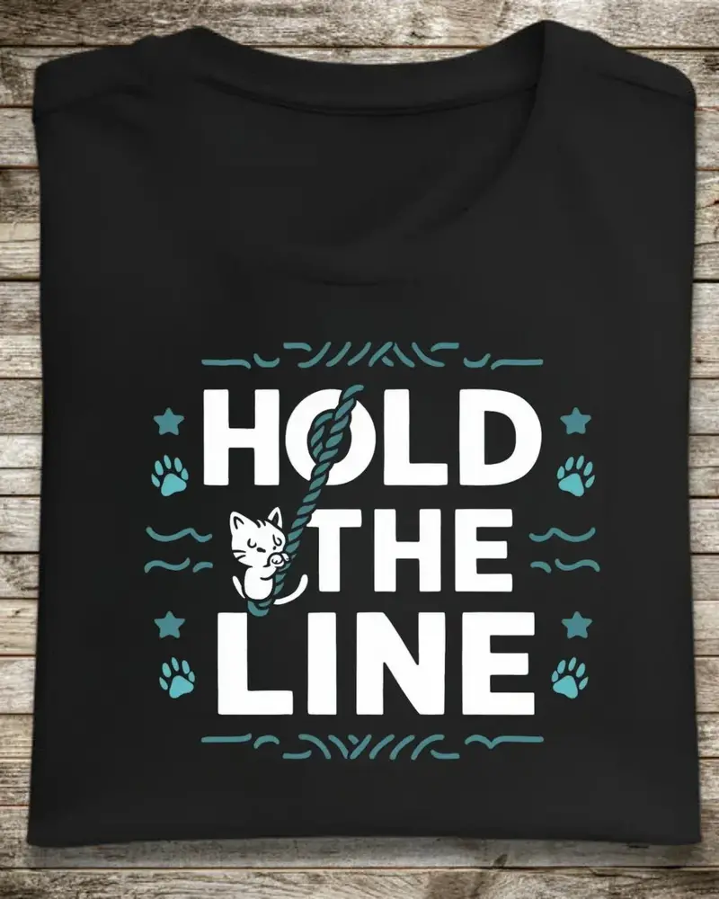 Hold The Line Cotton Tshirt 1