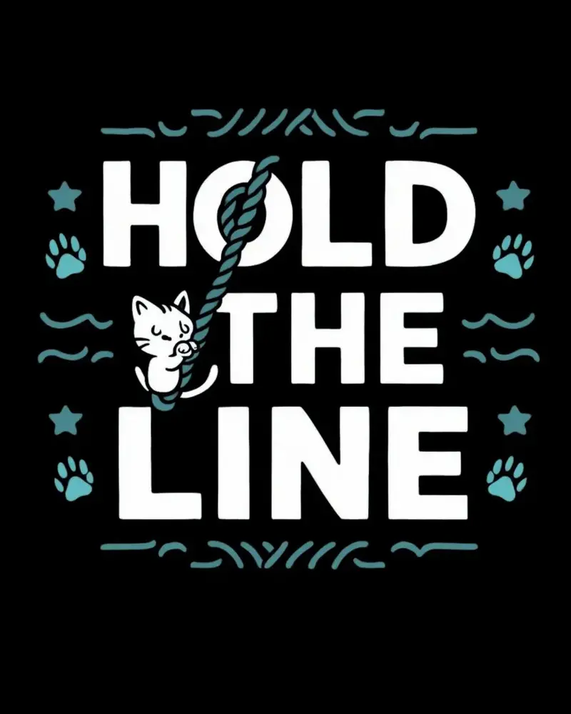 Hold The Line Cotton Tshirt 2