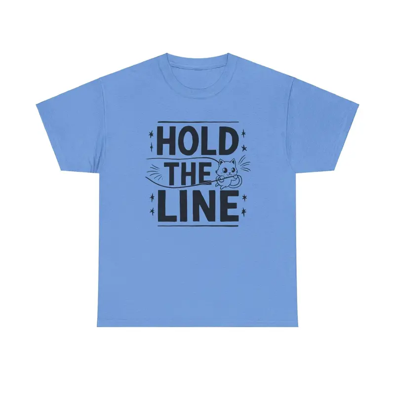 Hold The Line Idiom Cotton T-Shirt 6