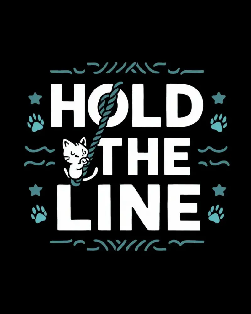 Hold The Line Unisex Cotton T-Shirt 2