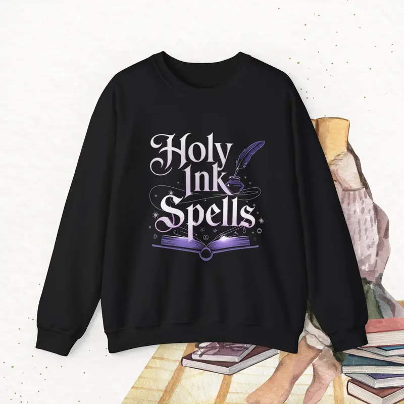 Holy Ink Spells Ultra Cotton Crewneck Sweatshirt 3