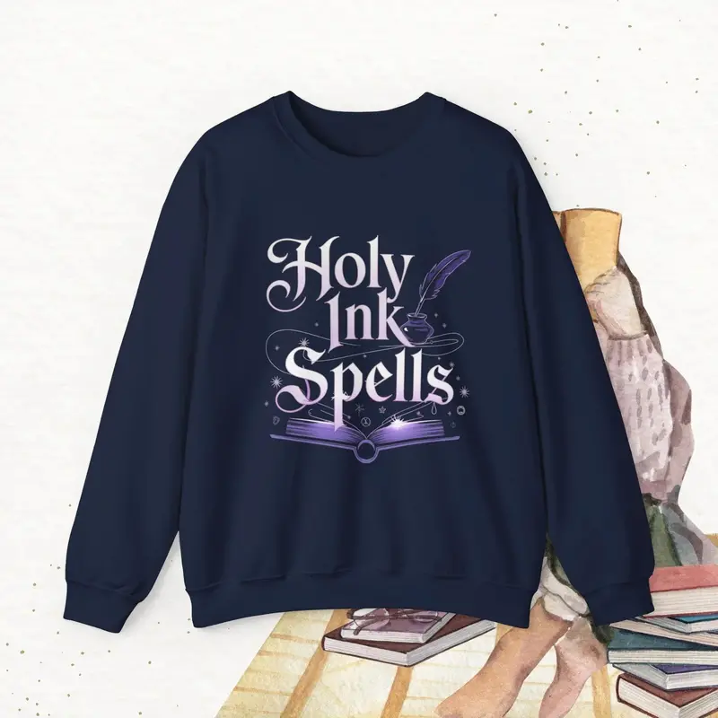 Holy Ink Spells Ultra Cotton Crewneck Sweatshirt 6